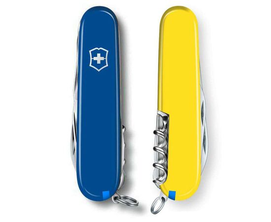 Нож Victorinox Huntsman Ukraine 91 мм Синьо-жовтий (1.3713.2.8), изображение 6 Нож Victorinox Huntsman Ukraine 91 мм Синьо-жовтий (1.3713.2.8), изображение 6