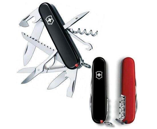 Нож Victorinox Huntsman Ukraine 91 мм Чорно-червоний (1.3713.3.1)