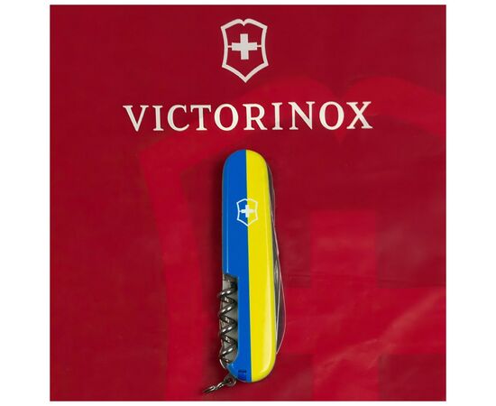 Нож Victorinox Huntsman Ukraine 91 мм Герб на прапорі горизонтальний (1.3713.3_T3040p), изображение 10