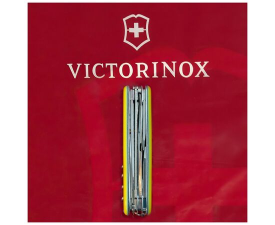 Нож Victorinox Huntsman Ukraine 91 мм Герб на прапорі горизонтальний (1.3713.3_T3040p), изображение 8