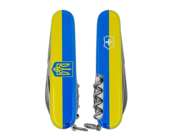 Ніж Victorinox Huntsman Ukraine 91 мм Герб на прапорі горизонтальний (1.3713.3_T3040p)