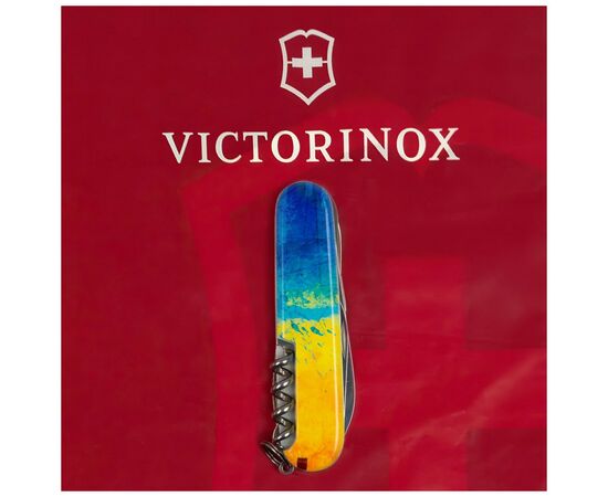 Нож Victorinox Huntsman Ukraine 91 мм Жовто-синій малюнок (1.3713.7_T3100p), изображение 10 Нож Victorinox Huntsman Ukraine 91 мм Жовто-синій малюнок (1.3713.7_T3100p), изображение 10