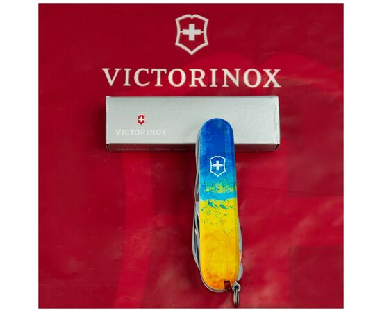 Нож Victorinox Huntsman Ukraine 91 мм Жовто-синій малюнок (1.3713.7_T3100p), изображение 12 Нож Victorinox Huntsman Ukraine 91 мм Жовто-синій малюнок (1.3713.7_T3100p), изображение 12