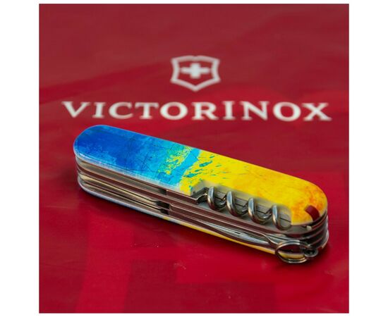 Нож Victorinox Huntsman Ukraine 91 мм Жовто-синій малюнок (1.3713.7_T3100p), изображение 4 Нож Victorinox Huntsman Ukraine 91 мм Жовто-синій малюнок (1.3713.7_T3100p), изображение 4