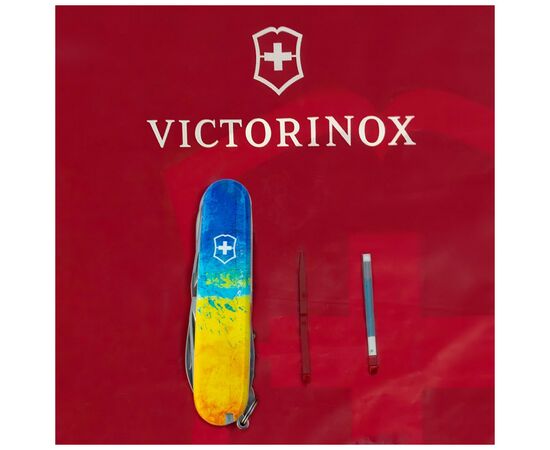 Нож Victorinox Huntsman Ukraine 91 мм Жовто-синій малюнок (1.3713.7_T3100p), изображение 6 Нож Victorinox Huntsman Ukraine 91 мм Жовто-синій малюнок (1.3713.7_T3100p), изображение 6
