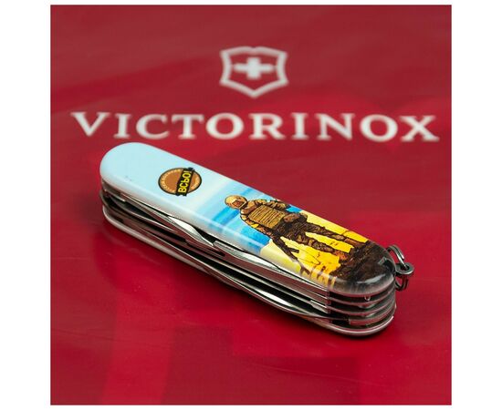 Нож Victorinox Huntsman Ukraine 3D 91 мм Марка русскій воєнний корабль ВСЬО (1.3713.7_T3120h), изображение 3 Нож Victorinox Huntsman Ukraine 3D 91 мм Марка русскій воєнний корабль ВСЬО (1.3713.7_T3120h), изображение 3