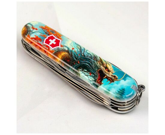 Нож Victorinox Huntsman Zodiac 91 мм Бойовий дракон (1.3713.7_Z3230p), изображение 2