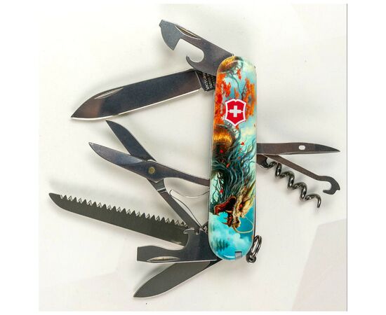 Нож Victorinox Huntsman Zodiac 91 мм Бойовий дракон (1.3713.7_Z3230p), изображение 3