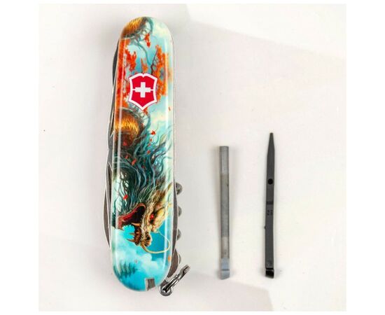 Нож Victorinox Huntsman Zodiac 91 мм Бойовий дракон (1.3713.7_Z3230p), изображение 4