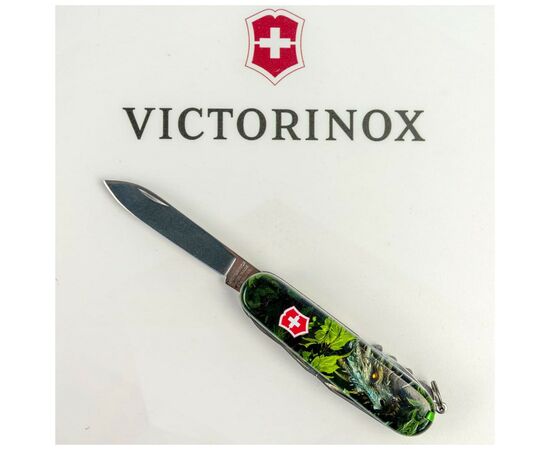Нож Victorinox Huntsman Zodiac 91 мм Зелений дерев'яний дракон (1.3713.3_Z3240p), изображение 5