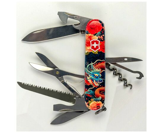 Нож Victorinox Huntsman Zodiac 91 мм Китайський дракон (1.3713_Z3200p), изображение 3 Нож Victorinox Huntsman Zodiac 91 мм Китайський дракон (1.3713_Z3200p), изображение 3