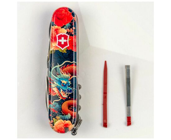 Нож Victorinox Huntsman Zodiac 91 мм Китайський дракон (1.3713_Z3200p), изображение 4 Нож Victorinox Huntsman Zodiac 91 мм Китайський дракон (1.3713_Z3200p), изображение 4