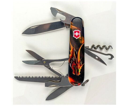 Нож Victorinox Huntsman Zodiac 91 мм Фантастичний дракон (1.3713.3_Z3210p), изображение 3 Нож Victorinox Huntsman Zodiac 91 мм Фантастичний дракон (1.3713.3_Z3210p), изображение 3