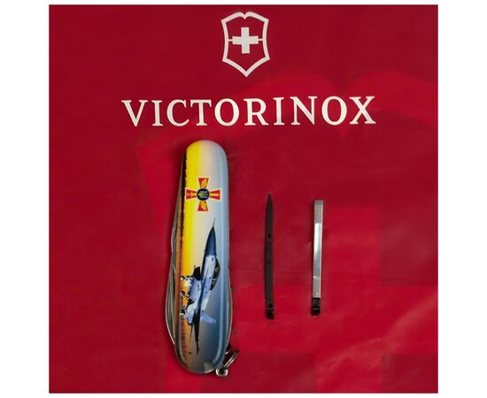 Нож Victorinox Spartan Army 91 мм Літак + Емблема ПС ЗСУ (1.3603.3_W3040p), изображение 6 Нож Victorinox Spartan Army 91 мм Літак + Емблема ПС ЗСУ (1.3603.3_W3040p), изображение 6