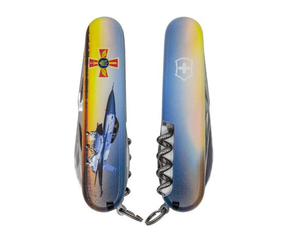 Нож Victorinox Spartan Army 91 мм Літак + Емблема ПС ЗСУ (1.3603.3_W3040p)