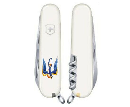 Нож Victorinox Spartan Ukraine 91 мм Тризуб Ластівка (1.3603.7_T1230u), изображение 2