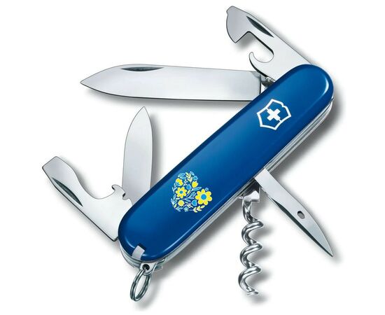 Нож Victorinox Spartan Ukraine 91 мм Квіткове серце (1.3603.2_T1246u)