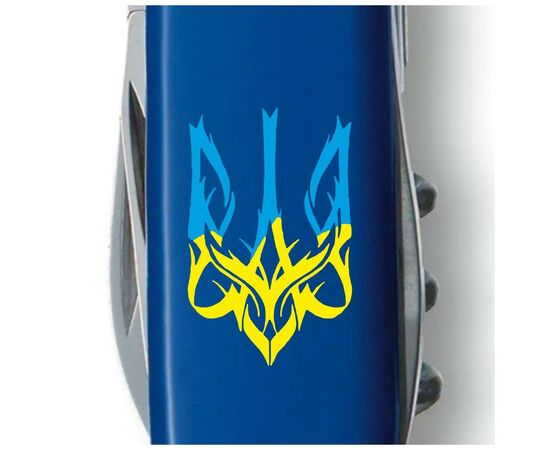 Нож Victorinox Spartan Ukraine 91 мм Тризуб готичний синьо-жовтий (1.3603.2_T0636u), изображение 3 Нож Victorinox Spartan Ukraine 91 мм Тризуб готичний синьо-жовтий (1.3603.2_T0636u), изображение 3