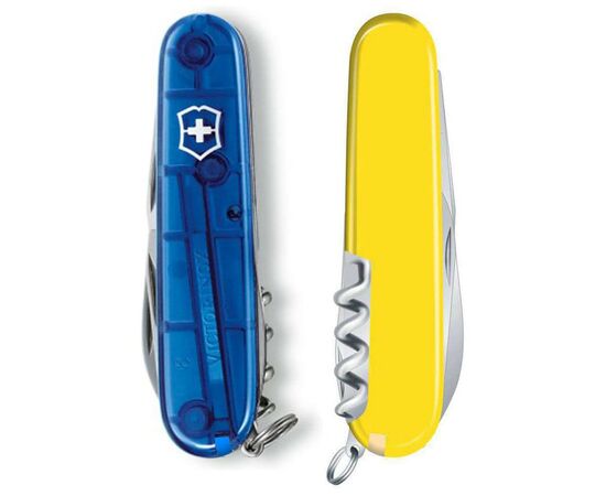 Нож Victorinox Spartan Ukraine 91 мм Синьо-прозорий/Жовтий (1.3603.T2.8), изображение 6 Нож Victorinox Spartan Ukraine 91 мм Синьо-прозорий/Жовтий (1.3603.T2.8), изображение 6