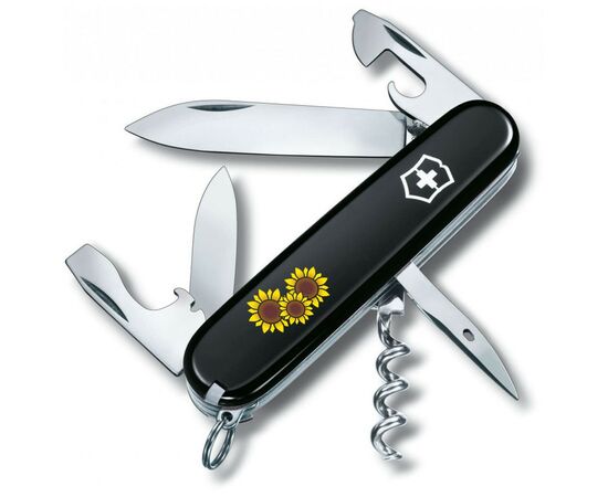 Нож Victorinox Spartan Ukraine 91 мм Чорний Соняшники (1.3603.3_T1340u)