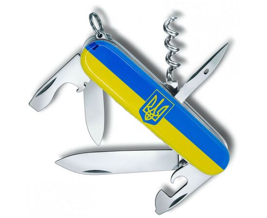 Нож Victorinox Spartan Ukraine 91 мм Герб на прапорі горизонтальний (1.3603.3_T3040p), изображение 2
