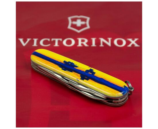 Нож Victorinox Spartan Ukraine 91 мм Марка з трактором (1.3603.3_T3110p), изображение 3
