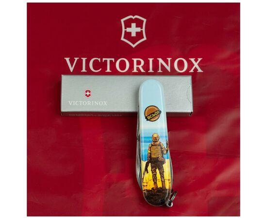 Ніж Victorinox Spartan Ukraine 3D 91 мм Марка русскій воєнний корабль ВСЬО (1.3603.7_T3120h), зображення 12