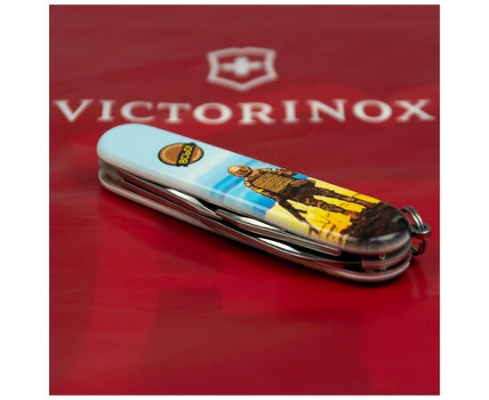 Ніж Victorinox Spartan Ukraine 3D 91 мм Марка русскій воєнний корабль ВСЬО (1.3603.7_T3120h), зображення 3