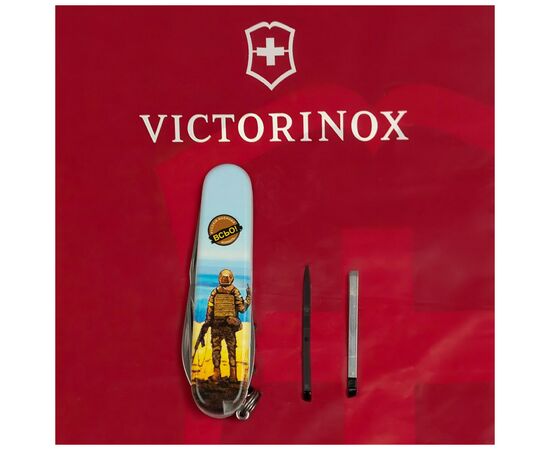 Ніж Victorinox Spartan Ukraine 3D 91 мм Марка русскій воєнний корабль ВСЬО (1.3603.7_T3120h), зображення 6