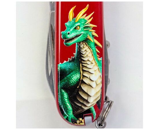 Нож Victorinox Spartan Zodiac 91 мм Зелений дракон (1.3603_Z3340u), изображение 2