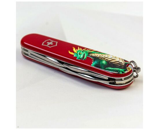 Нож Victorinox Spartan Zodiac 91 мм Зелений дракон (1.3603_Z3340u), изображение 3