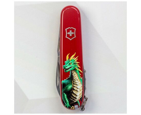 Нож Victorinox Spartan Zodiac 91 мм Зелений дракон (1.3603_Z3340u), изображение 6