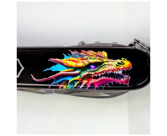 Нож Victorinox Spartan Zodiac 91 мм Яскравий дракон (1.3603.3_Z3330u), изображение 5 Нож Victorinox Spartan Zodiac 91 мм Яскравий дракон (1.3603.3_Z3330u), изображение 5