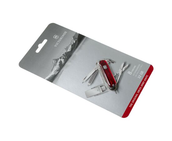 Нож Victorinox VictorinoxWor 58 мм Прозорий червоний USB 3.0/3.1 32 Gb (4.6235.TG32B1), изображение 7