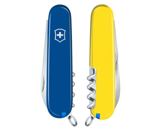 Нож Victorinox Waiter Ukraine 84 мм Синьо-жовтий (0.3303.2.8), изображение 6