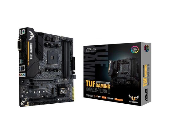 Материнская плата ASUS TUF GAMING B450M-PLUS II, изображение 2 Материнская плата ASUS TUF GAMING B450M-PLUS II, изображение 2
