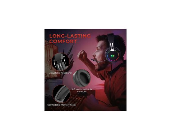 Наушники Havit HV-H2010d 3.5мм (HV-H2010d), изображение 2 Наушники Havit HV-H2010d 3.5мм (HV-H2010d), изображение 2