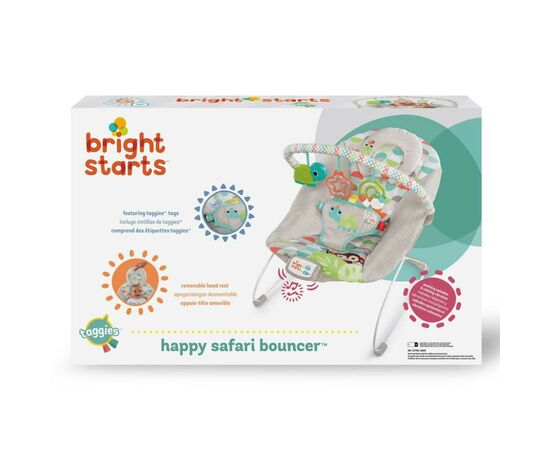 Кресло-качалка Bright Starts Happy Safari Bouncer (11508), изображение 4 Кресло-качалка Bright Starts Happy Safari Bouncer (11508), изображение 4