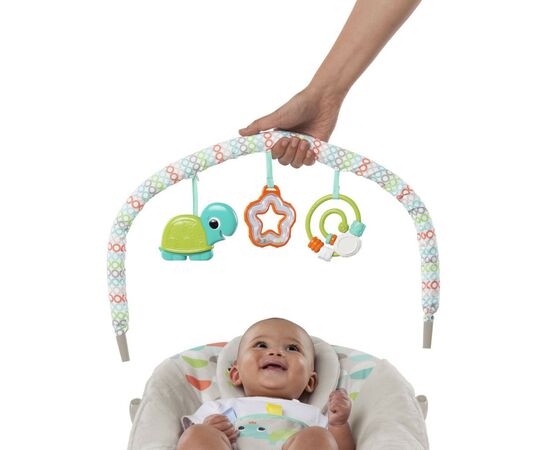 Кресло-качалка Bright Starts Happy Safari Bouncer (11508), изображение 8 Кресло-качалка Bright Starts Happy Safari Bouncer (11508), изображение 8