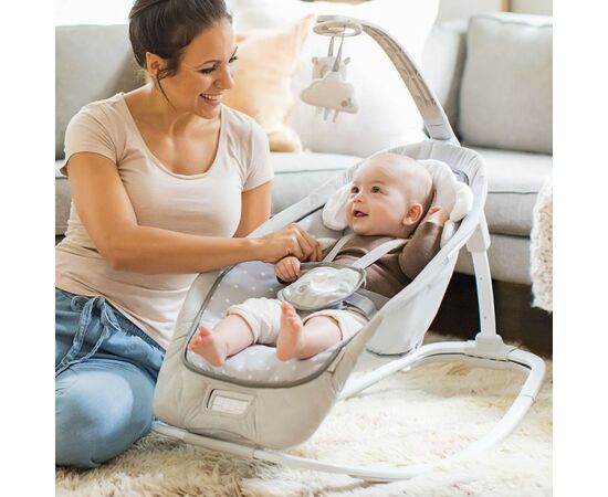 Кресло-качалка Ingenuity 2 в 1 Cuddle Lamb (12118), изображение 2 Кресло-качалка Ingenuity 2 в 1 Cuddle Lamb (12118), изображение 2