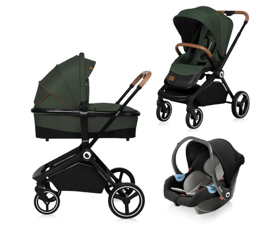 Коляска Lionelo 3 в 1 Mika 3 in 1 Green Forest (LO-MIKA 3IN1 GREEN FOREST)