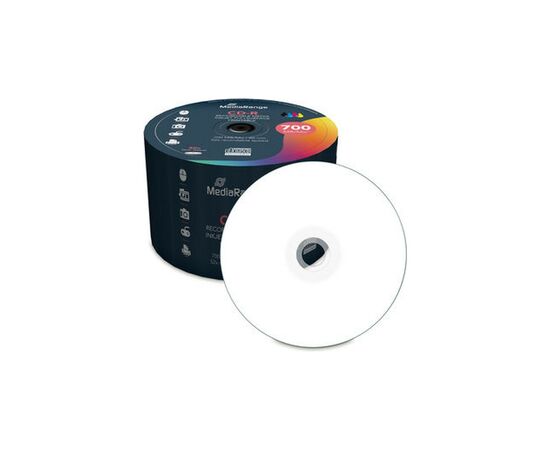 Диск CD Mediarange CD-R 700MB 80min 52x speed, inkjet fullsurface printable, Cake 50 (MR208)
