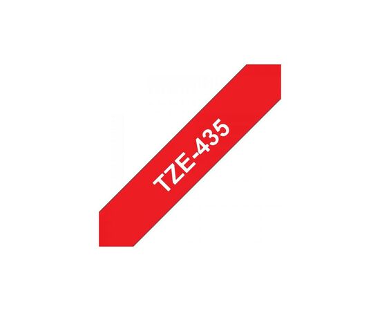 Лента для принтера этикеток UKRMARK B-T435P, ламинированная, 12мм х 8м, white on red, аналог TZe435 (00784), изображение 3 Лента для принтера этикеток UKRMARK B-T435P, ламинированная, 12мм х 8м, white on red, аналог TZe435 (00784), изображение 3