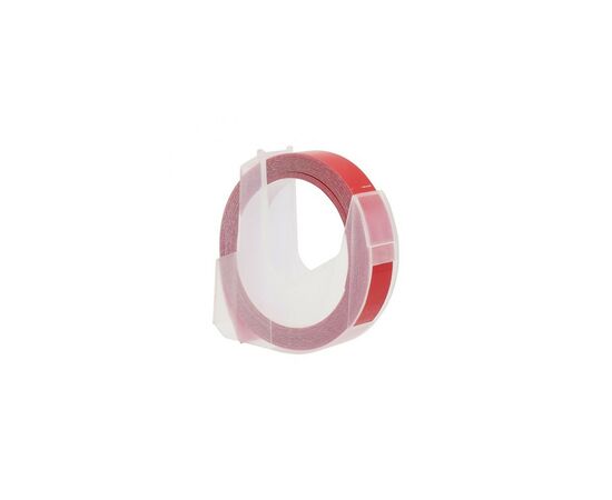 Лента для принтера этикеток UKRMARK D-520102-RE, 9 мм х 3 м, червона, аналог DYMO 520102 / S0898150 (00858), изображение 3 Лента для принтера этикеток UKRMARK D-520102-RE, 9 мм х 3 м, червона, аналог DYMO 520102 / S0898150 (00858), изображение 3