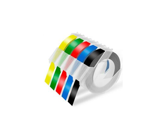 Лента для принтера этикеток UKRMARK D-520108-YE, 9 мм х 3 м, жовта, аналог DYMO 520108 / S0898170 (00861), изображение 5 Лента для принтера этикеток UKRMARK D-520108-YE, 9 мм х 3 м, жовта, аналог DYMO 520108 / S0898170 (00861), изображение 5