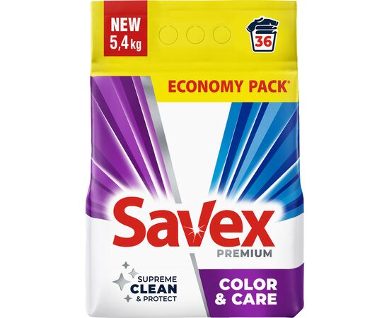 Пральний порошок Savex Premium Color & Care 5.4 кг (3800024047947)