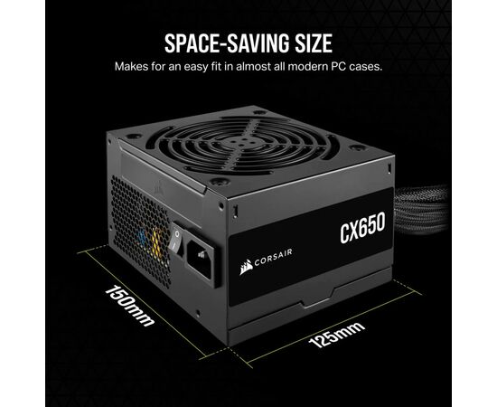 Блок питания Corsair 650W CX650 (CP-9020278-EU), изображение 9 Блок питания Corsair 650W CX650 (CP-9020278-EU), изображение 9