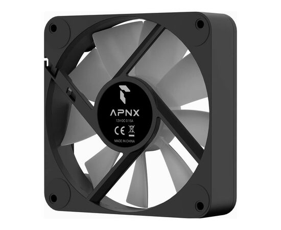 Кулер для корпуса APNX FP1-140 ARGB Black (APF4-PF11217.11), изображение 7 Кулер для корпуса APNX FP1-140 ARGB Black (APF4-PF11217.11), изображение 7