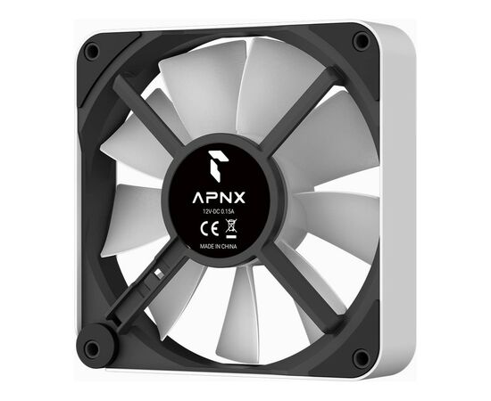 Кулер для корпуса APNX FP2-120 ARGB White (APF3-PF11317.21), изображение 7 Кулер для корпуса APNX FP2-120 ARGB White (APF3-PF11317.21), изображение 7