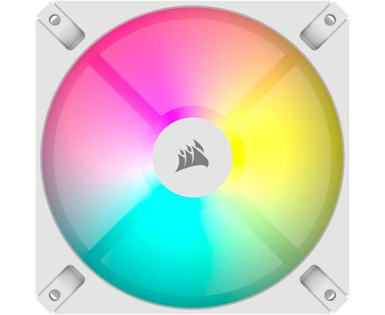 Кулер для корпуса Corsair iCUE AR120 Digital RGB 120mm PWM Fan - White (CO-9050168-WW), изображение 2 Кулер для корпуса Corsair iCUE AR120 Digital RGB 120mm PWM Fan - White (CO-9050168-WW), изображение 2